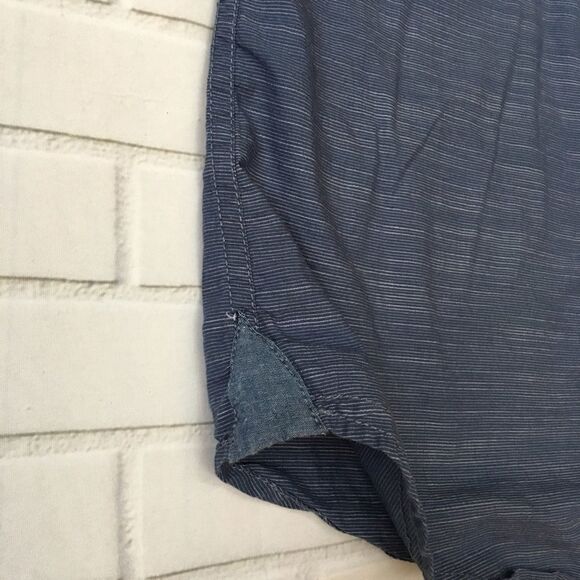 pd&c blue cotton button down shirt size small - Picture 7 of 9